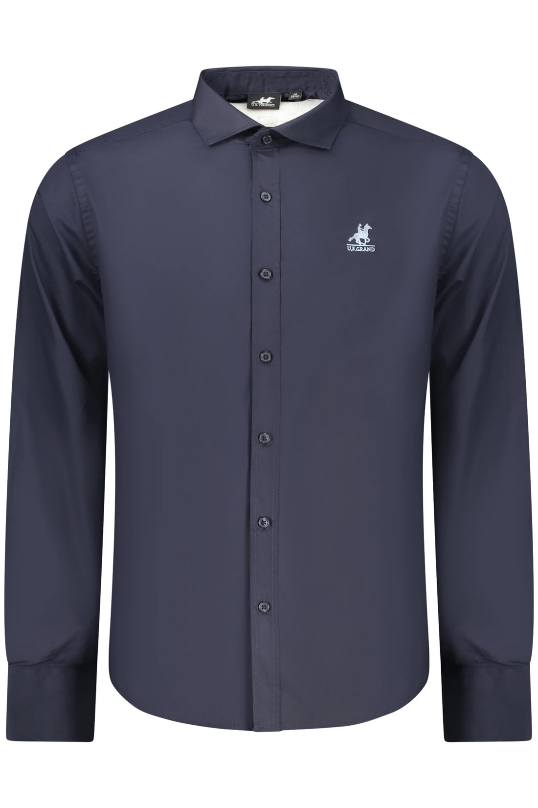 US GRAND MEN S BLUE LONG-SLEEVED SHIRT