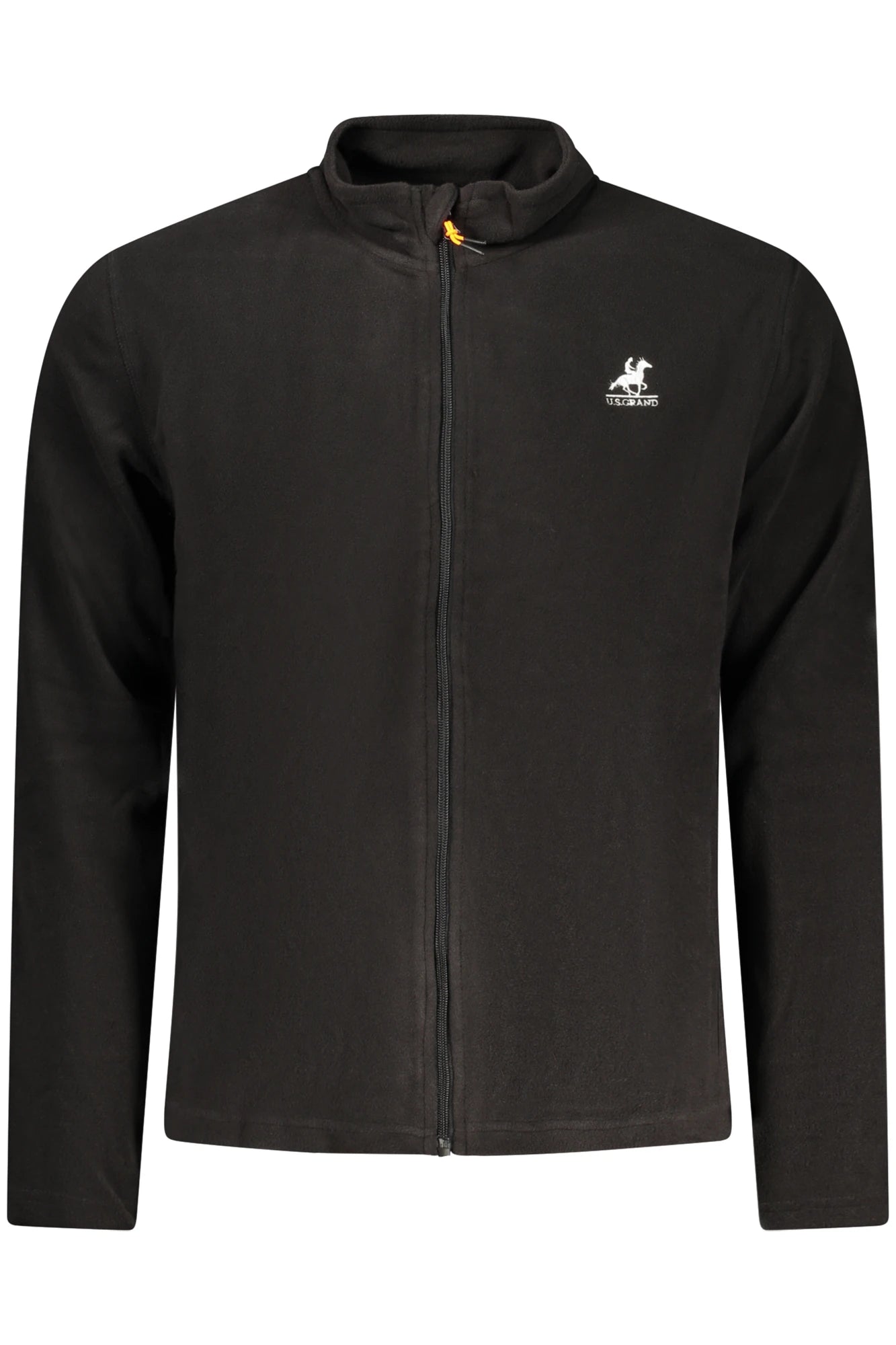 US GRAND MEN S BLACK ZIP-UP SWEATSHIRT