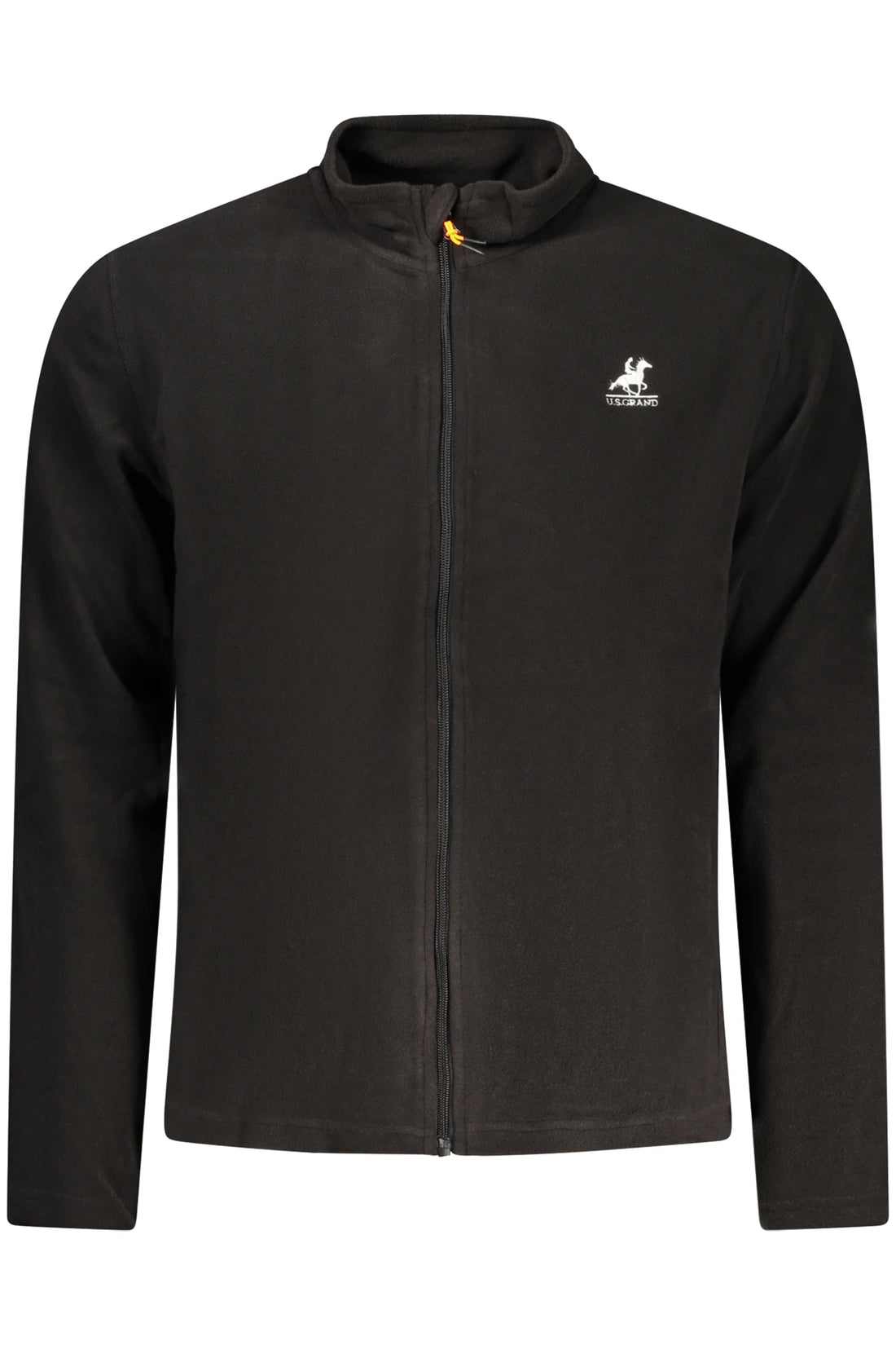 US GRAND MEN S BLACK ZIP-UP SWEATSHIRT