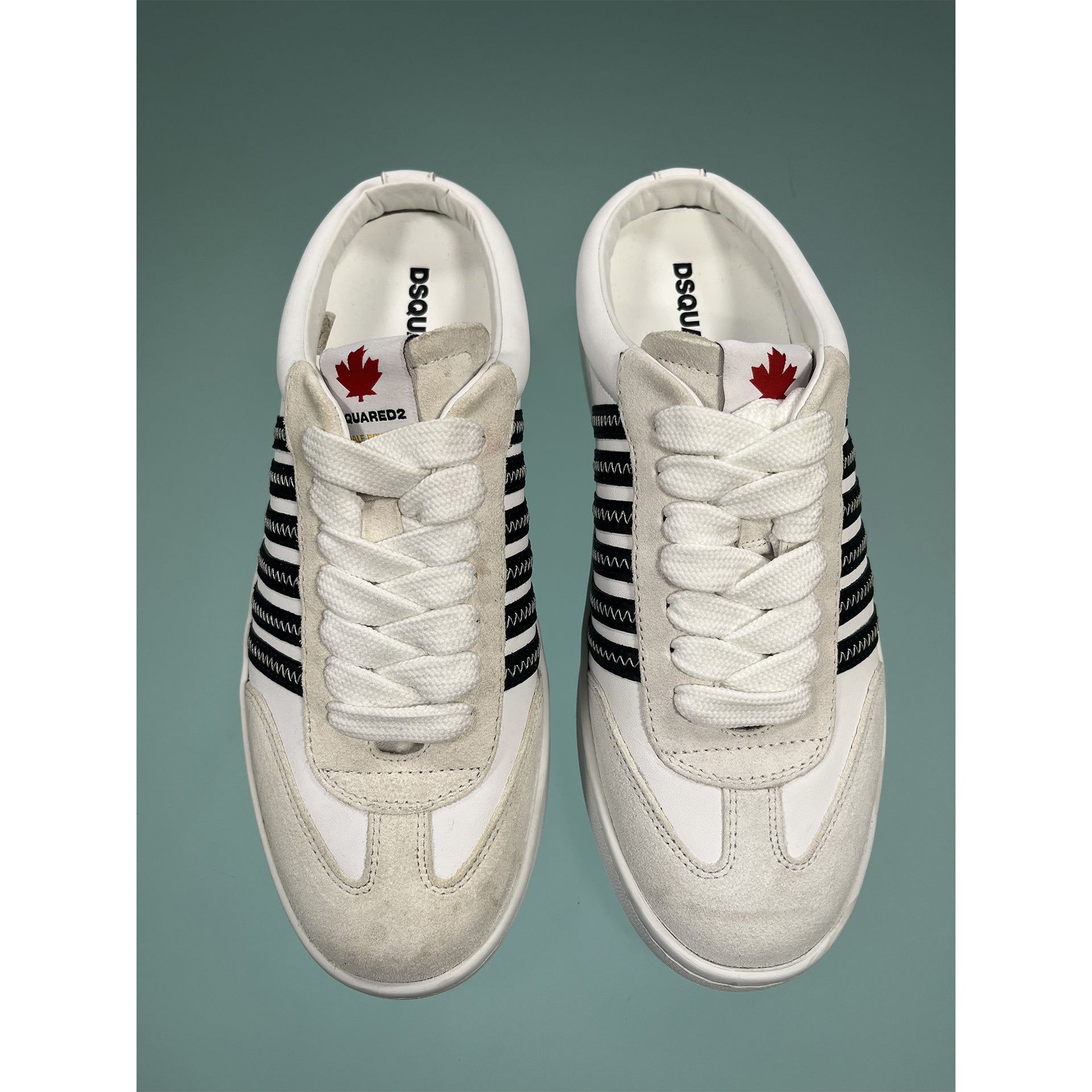 Dsquared2 Open Back Leather Sneakers