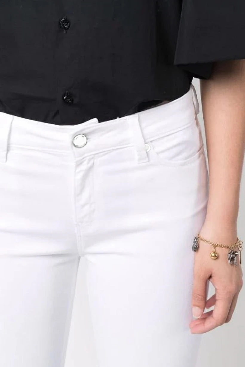 Love Moschino Jeans Denim White Woman