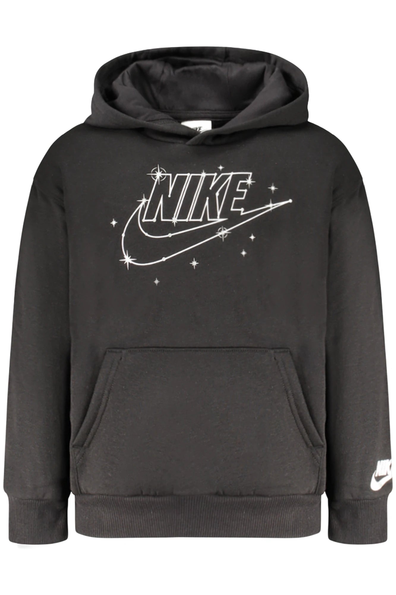NIKE KIDS BLACK ZIP-UP SWEATSHIRT