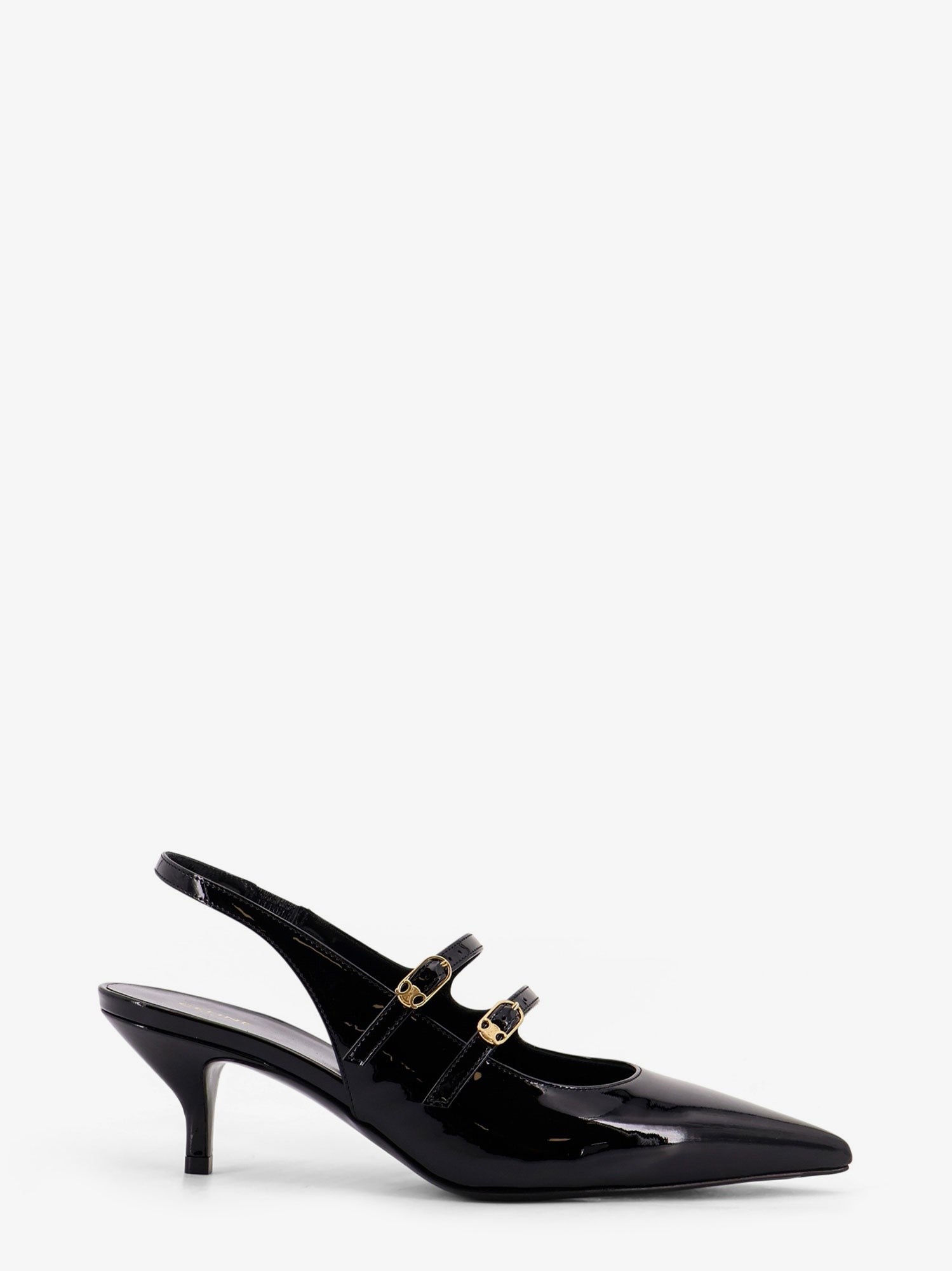 Celine Celine Judy patent leather slingback pumps