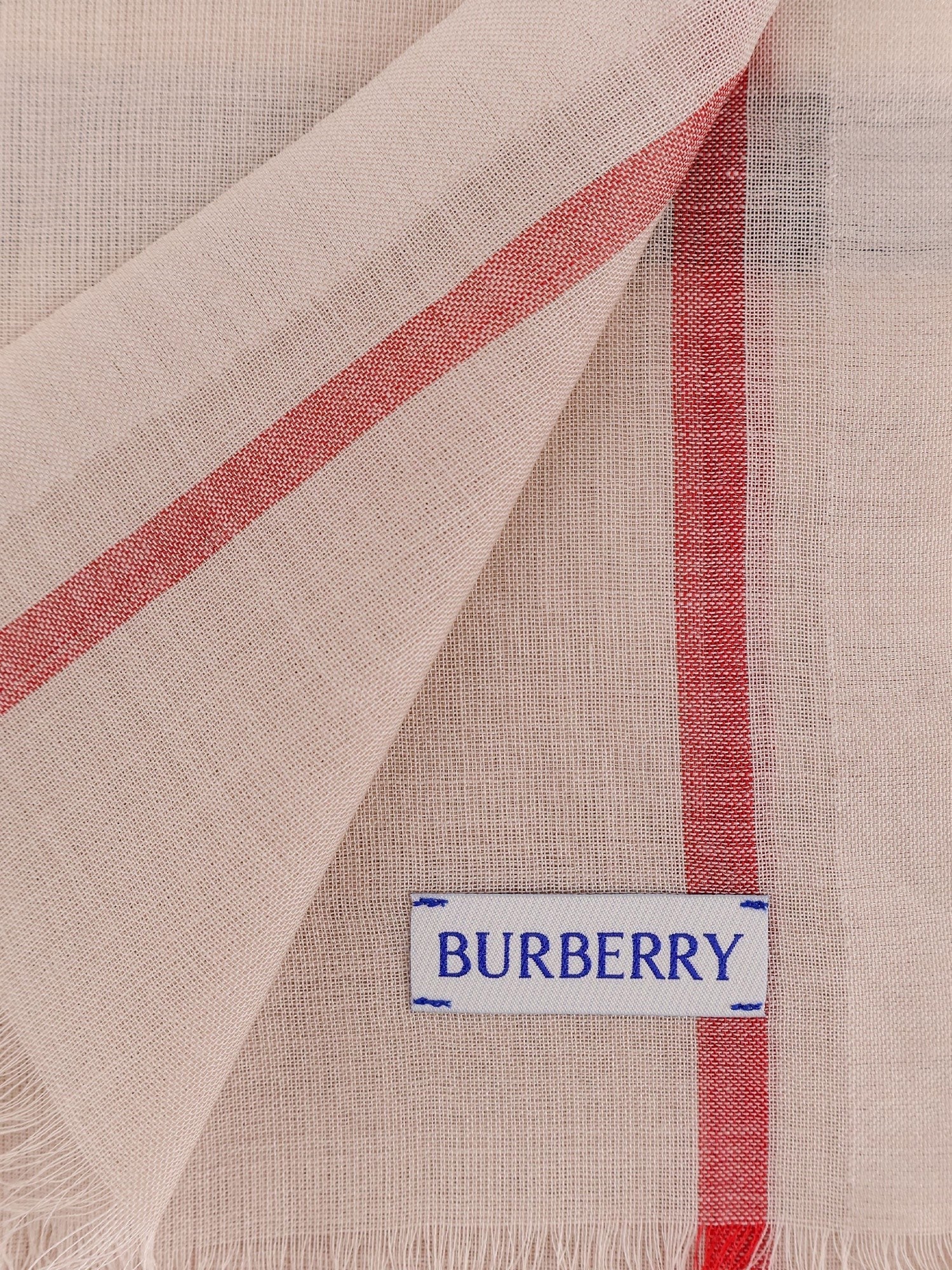 Burberry Certified wool and silk scarf