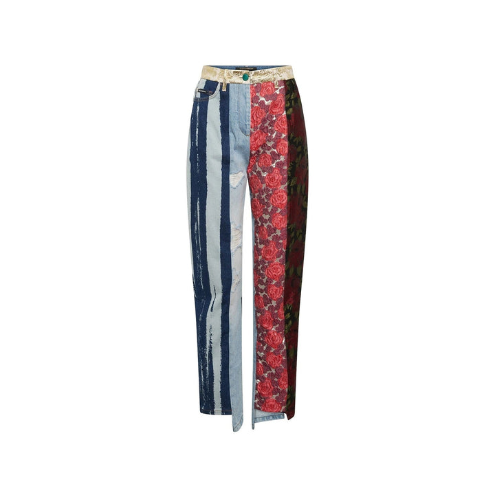 Dolce & Gabbana Embroidered Denim Pants