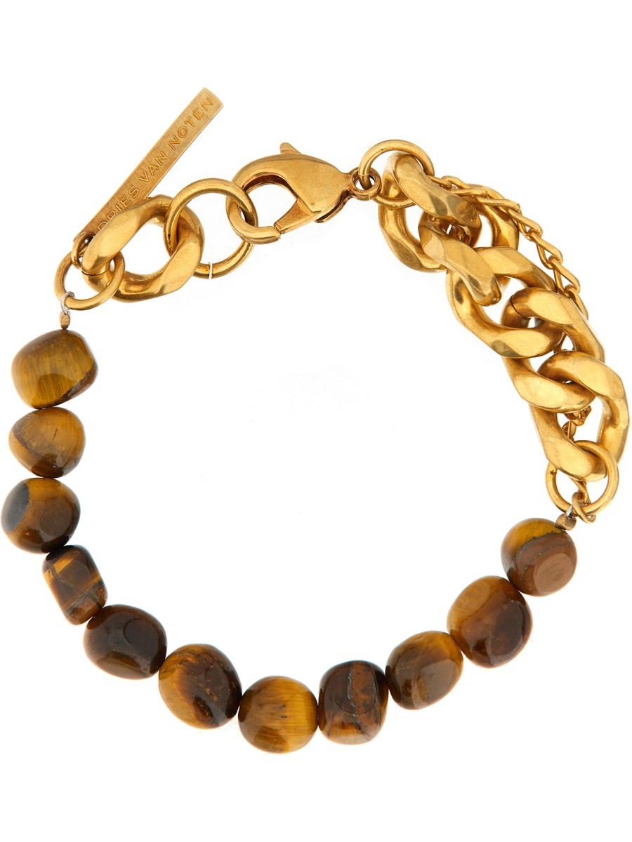 Dries Van Noten CHAIN BRACELET WITH STONES