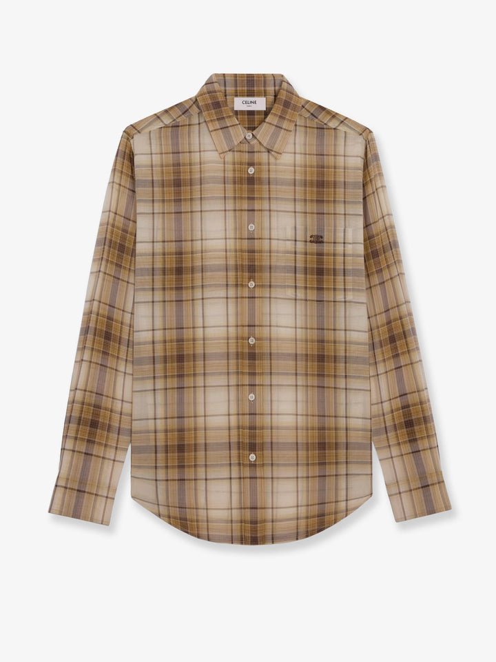Celine Checked cotton shirt