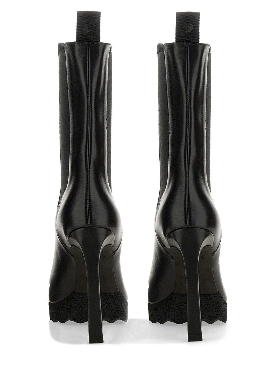 Off-white CHELSEA BOOT WITH HEEL