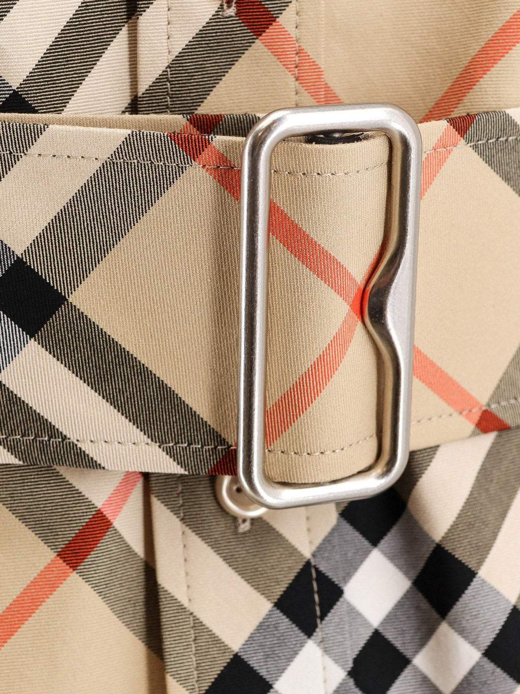 Burberry Chemisier cotton short dress with Check print