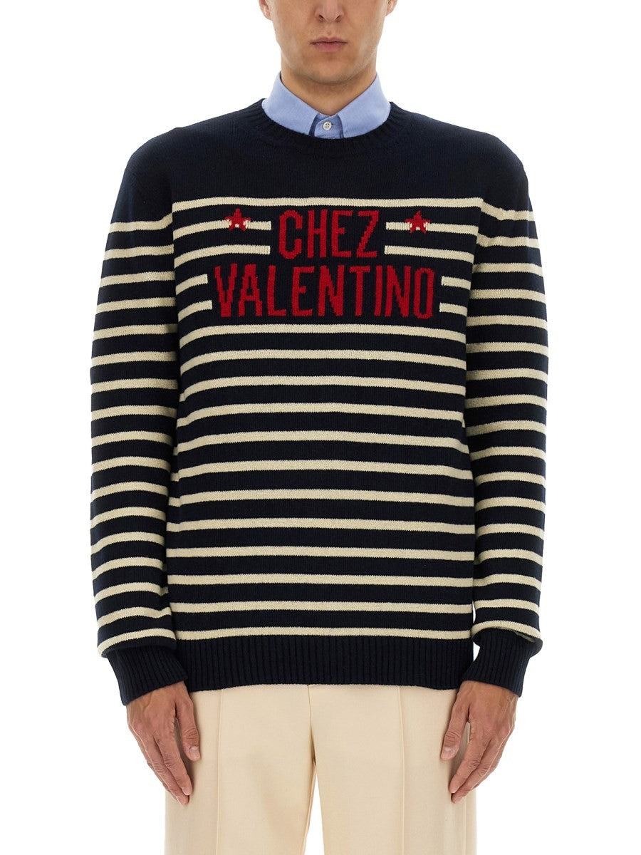 Valentino "CHEZ VALENTINE" WOOL SWEATER