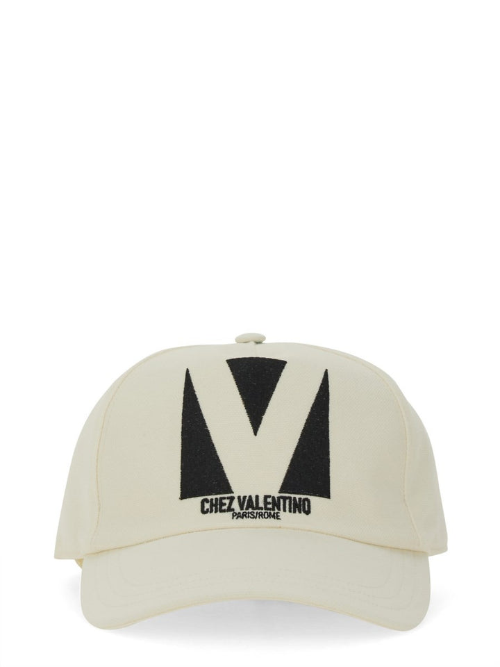 Valentino Garavani "CHEZ VALENTINO" EMBROIDERED BASEBALL CAP