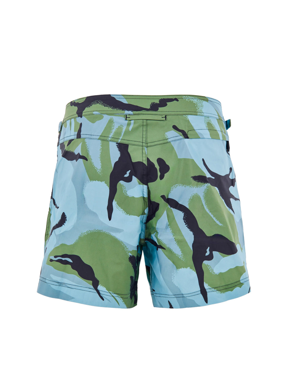 Tom Ford Camouflage Print Swim Shorts in Blue-Green Multicolor – Siebentaschen