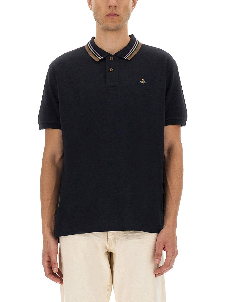 Vivienne Westwood CLASSIC COTTON PIQUE POLO SHIRT