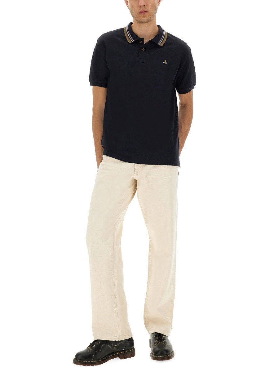 Vivienne Westwood CLASSIC COTTON PIQUE POLO SHIRT