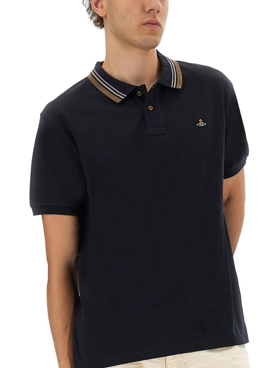 Vivienne Westwood CLASSIC COTTON PIQUE POLO SHIRT