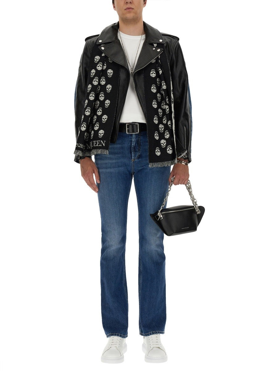 Alexander Mcqueen COMBO BIKER JACKET