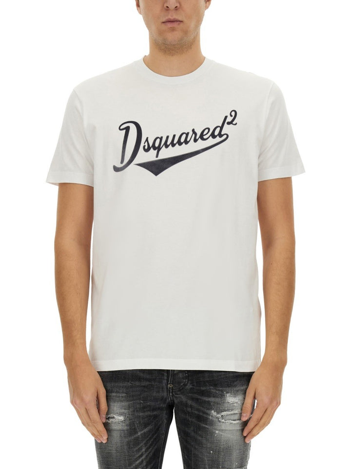 Dsquared "COOL FIT VELVET LOGO" T-SHIRT