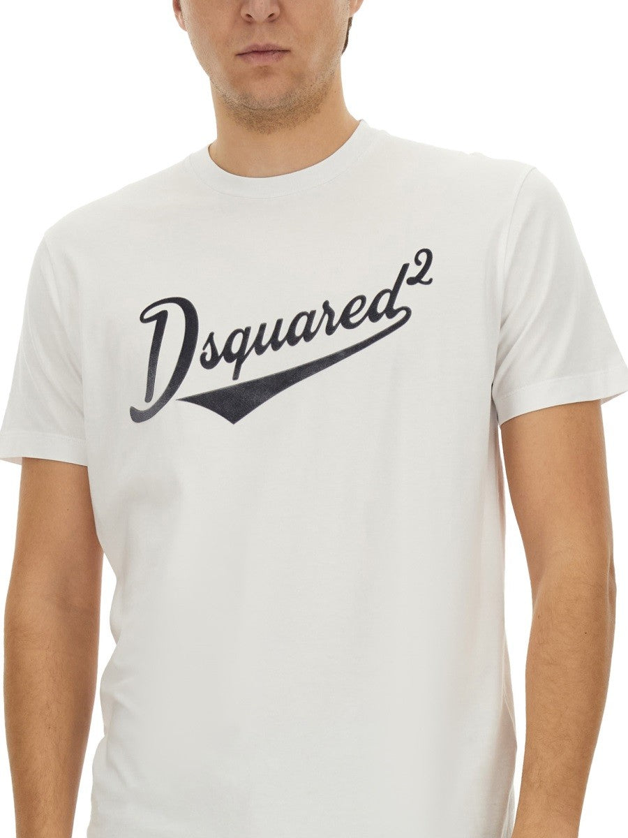 Dsquared "COOL FIT VELVET LOGO" T-SHIRT