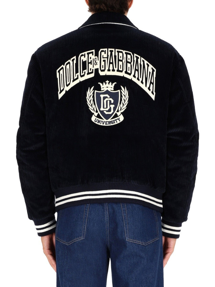 Dolce & Gabbana CORDUROY BOMBER JACKET