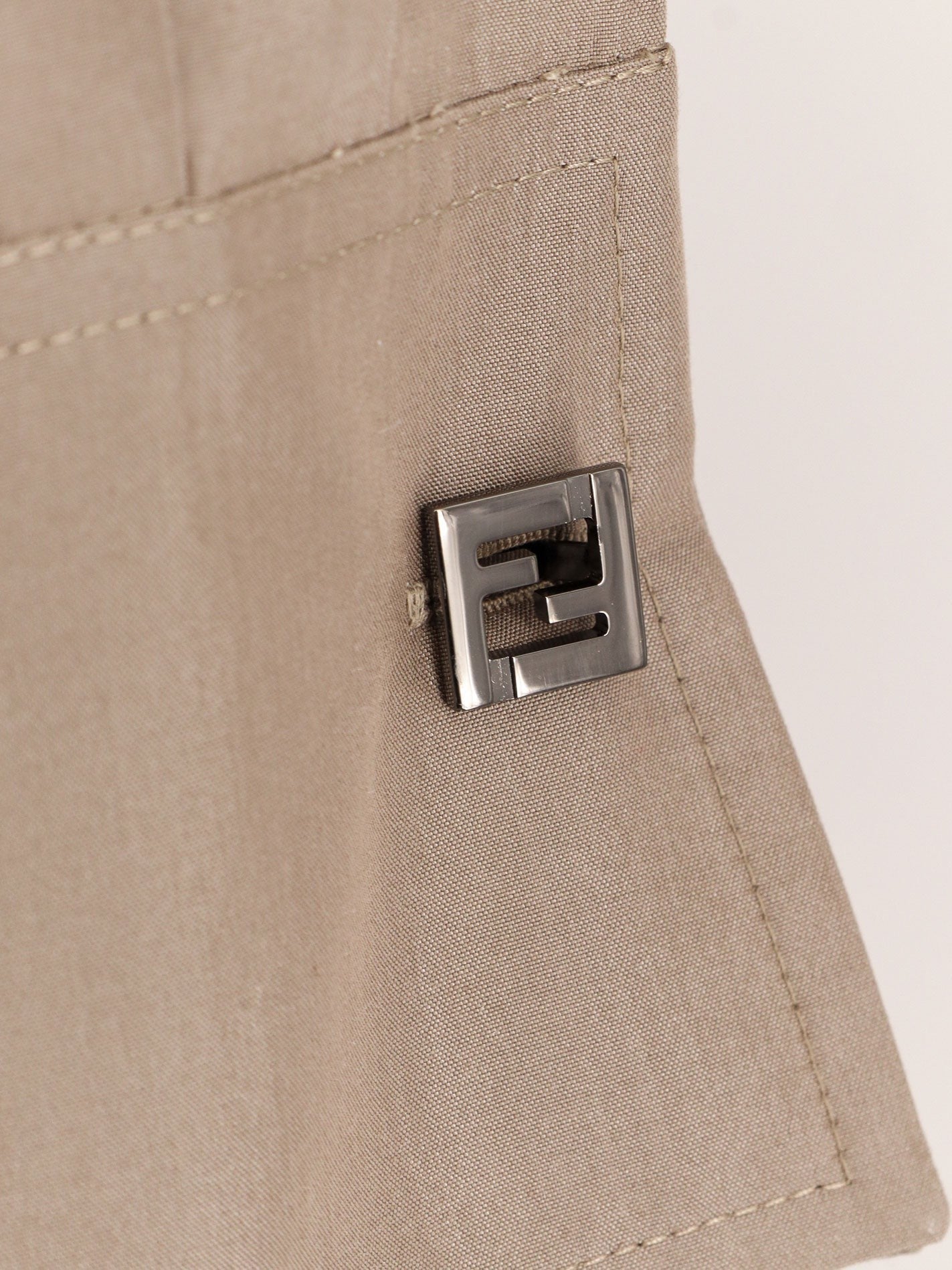 Fendi Cotton and silk chemisiere dress