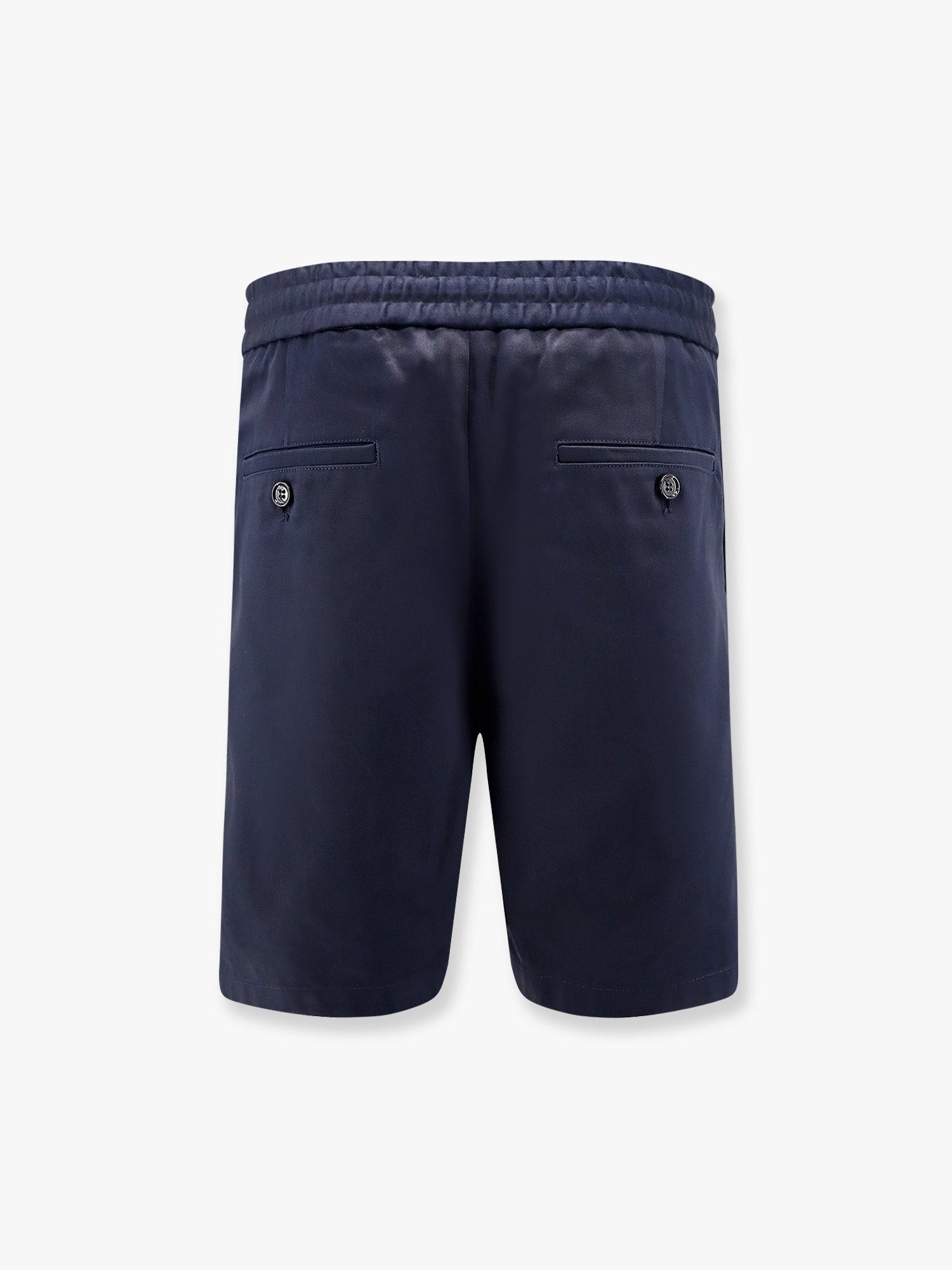 AMI PARIS Cotton bermuda shorts with elastic detail