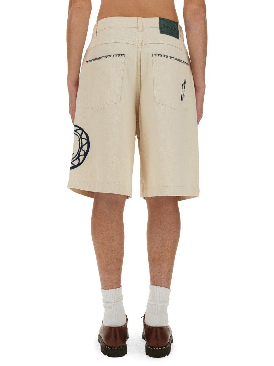 Drole De Monsieur COTTON BERMUDA SHORTS