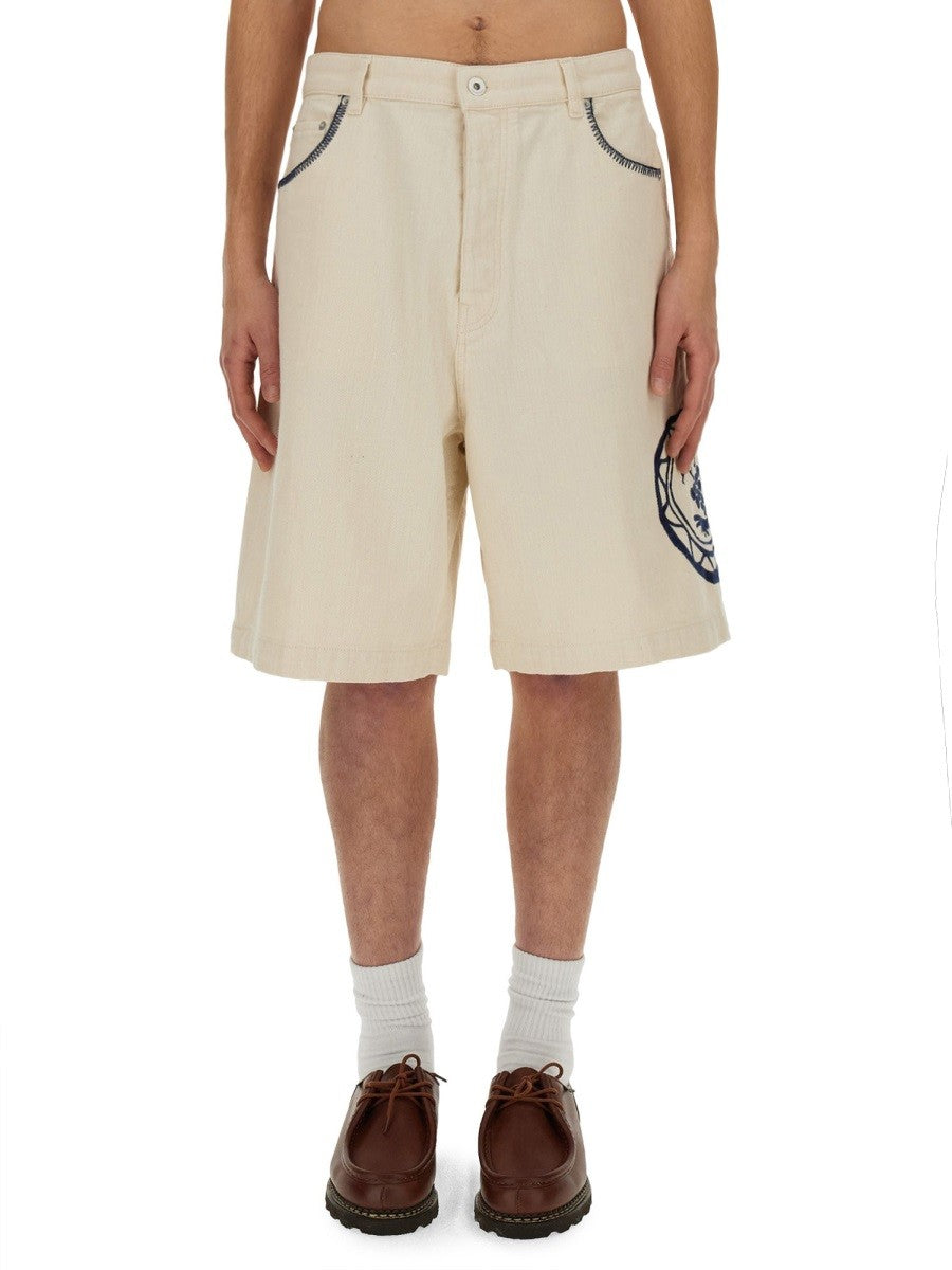 Drole De Monsieur COTTON BERMUDA SHORTS