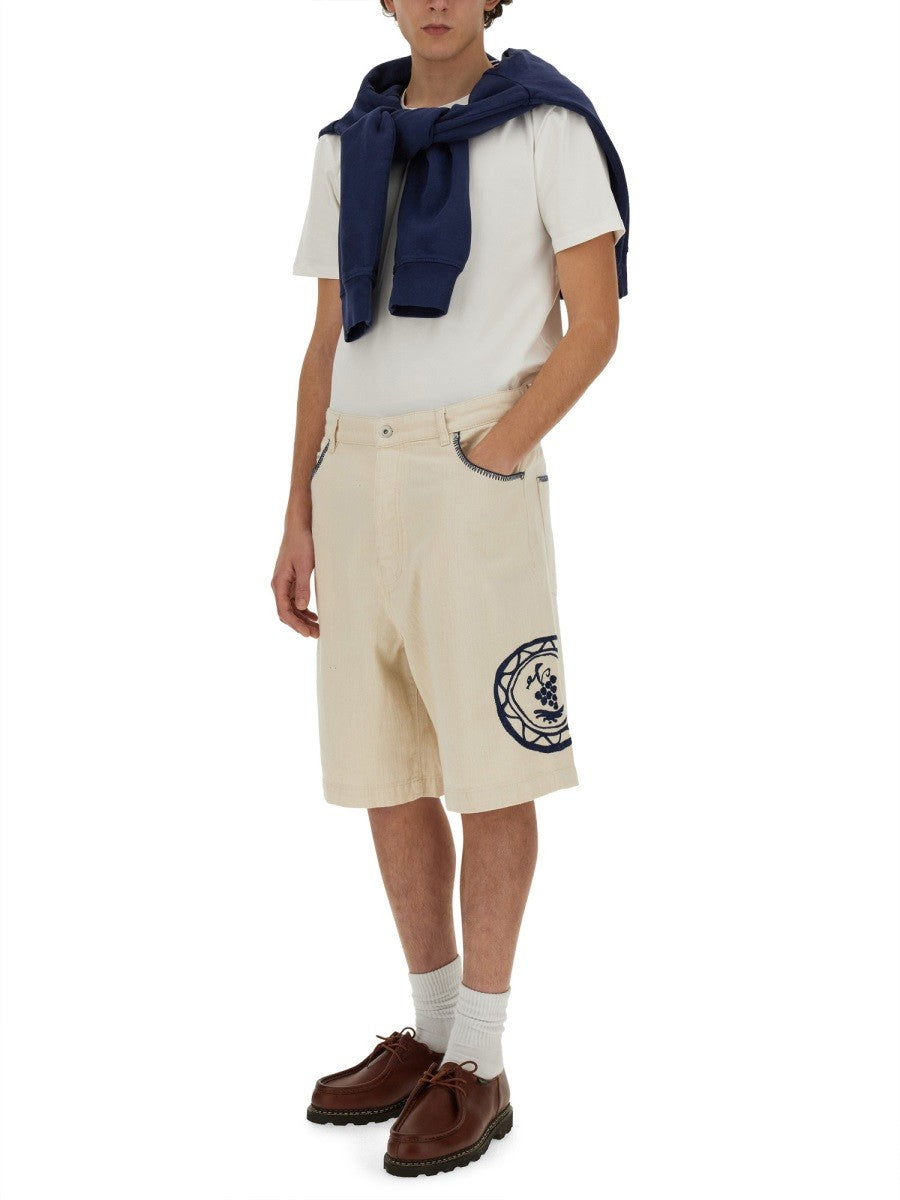 Drole De Monsieur COTTON BERMUDA SHORTS