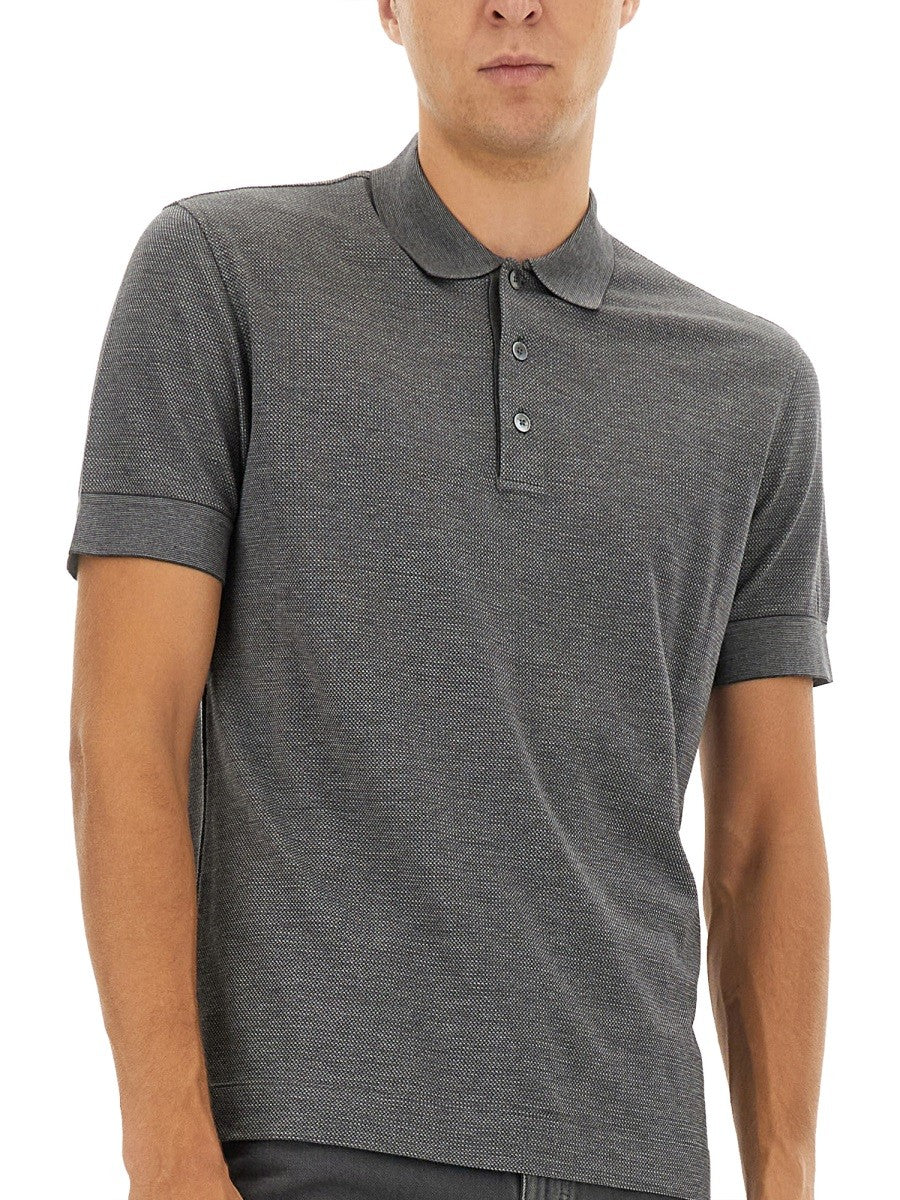 Zegna COTTON BLEND POLO SHIRT