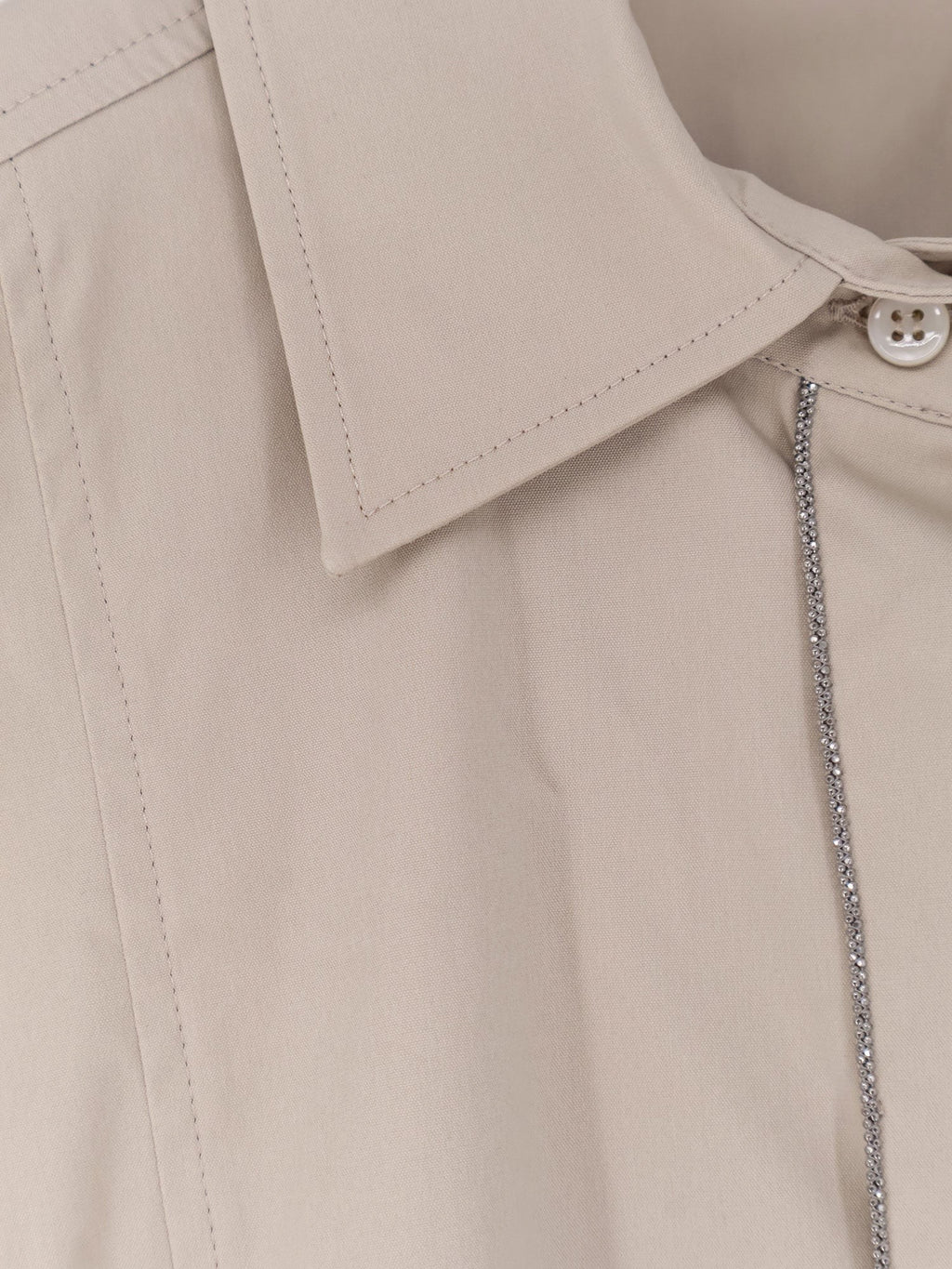 Brunello Cucinelli Cotton blend shirt with Monili detail