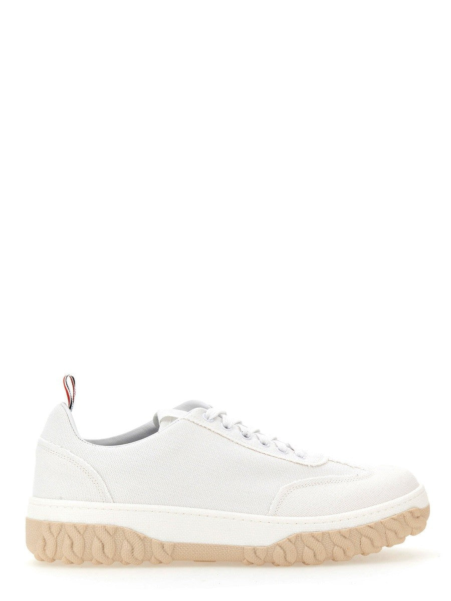 THOM BROWNE COTTON CANVAS SNEAKER