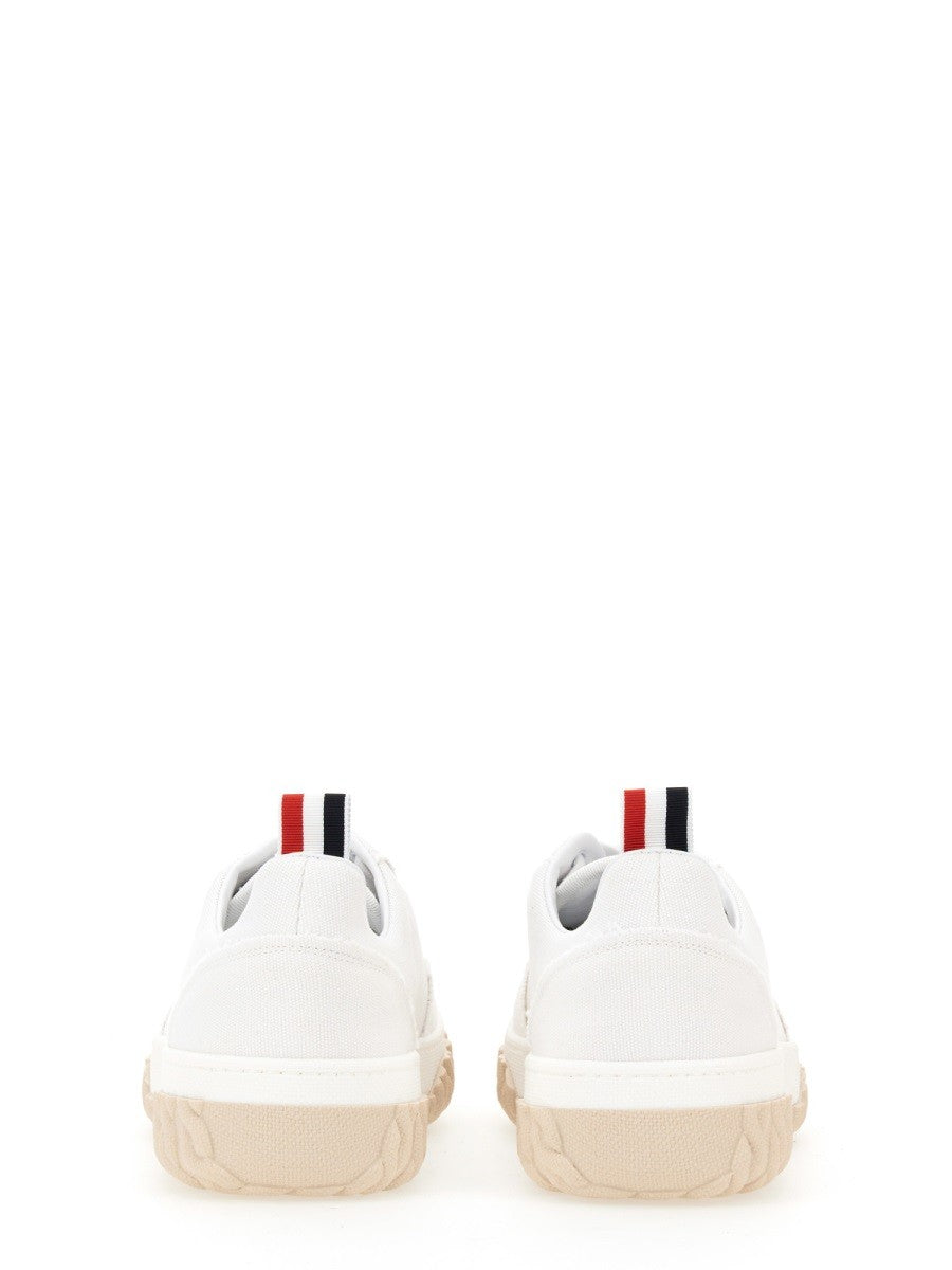 THOM BROWNE COTTON CANVAS SNEAKER