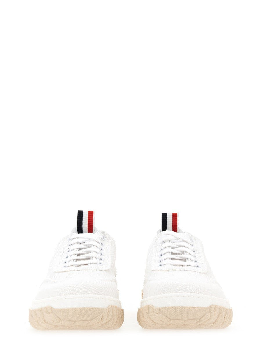 THOM BROWNE COTTON CANVAS SNEAKER