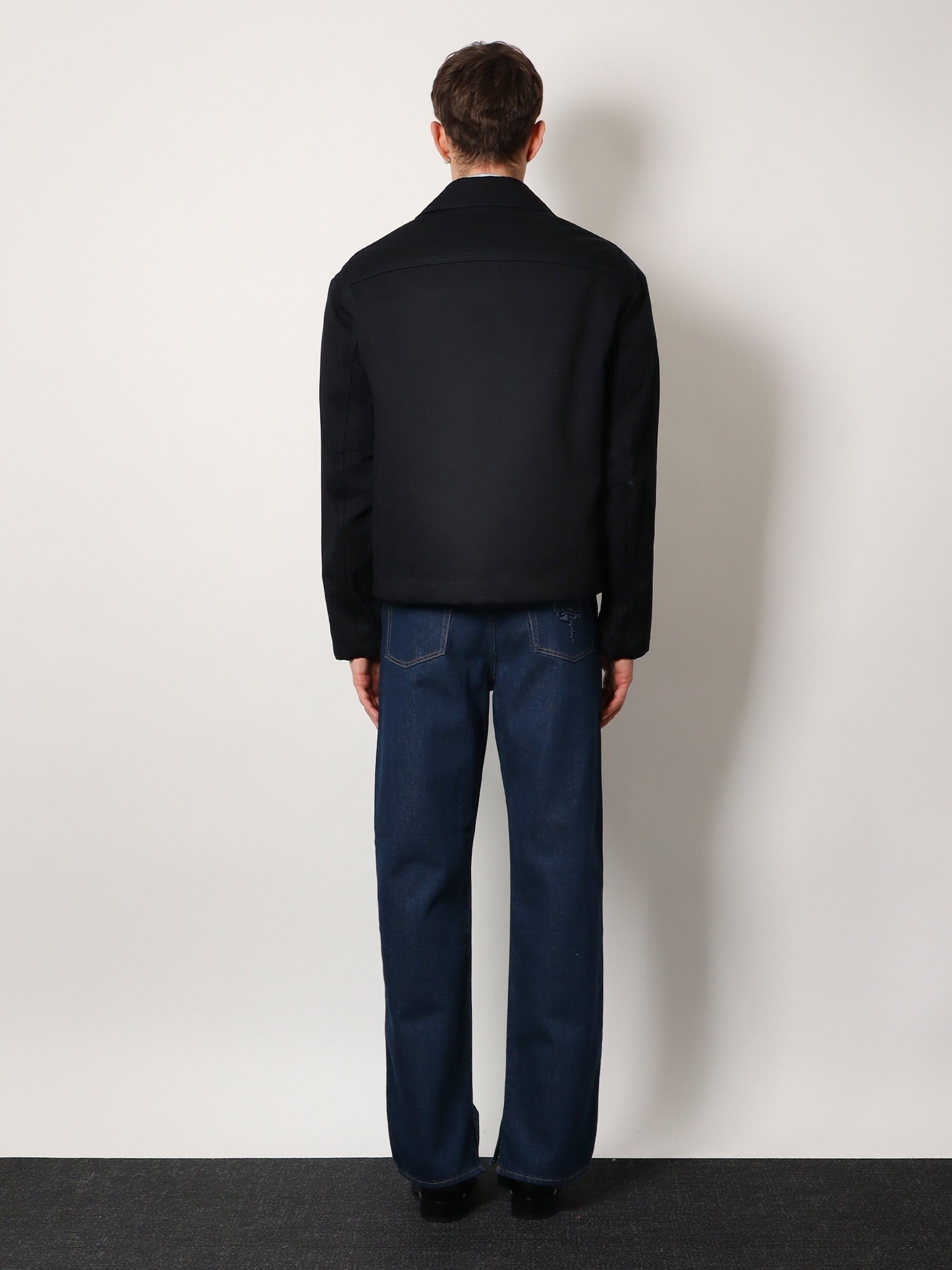 Gucci Cotton gabardine jacket with embossed logo