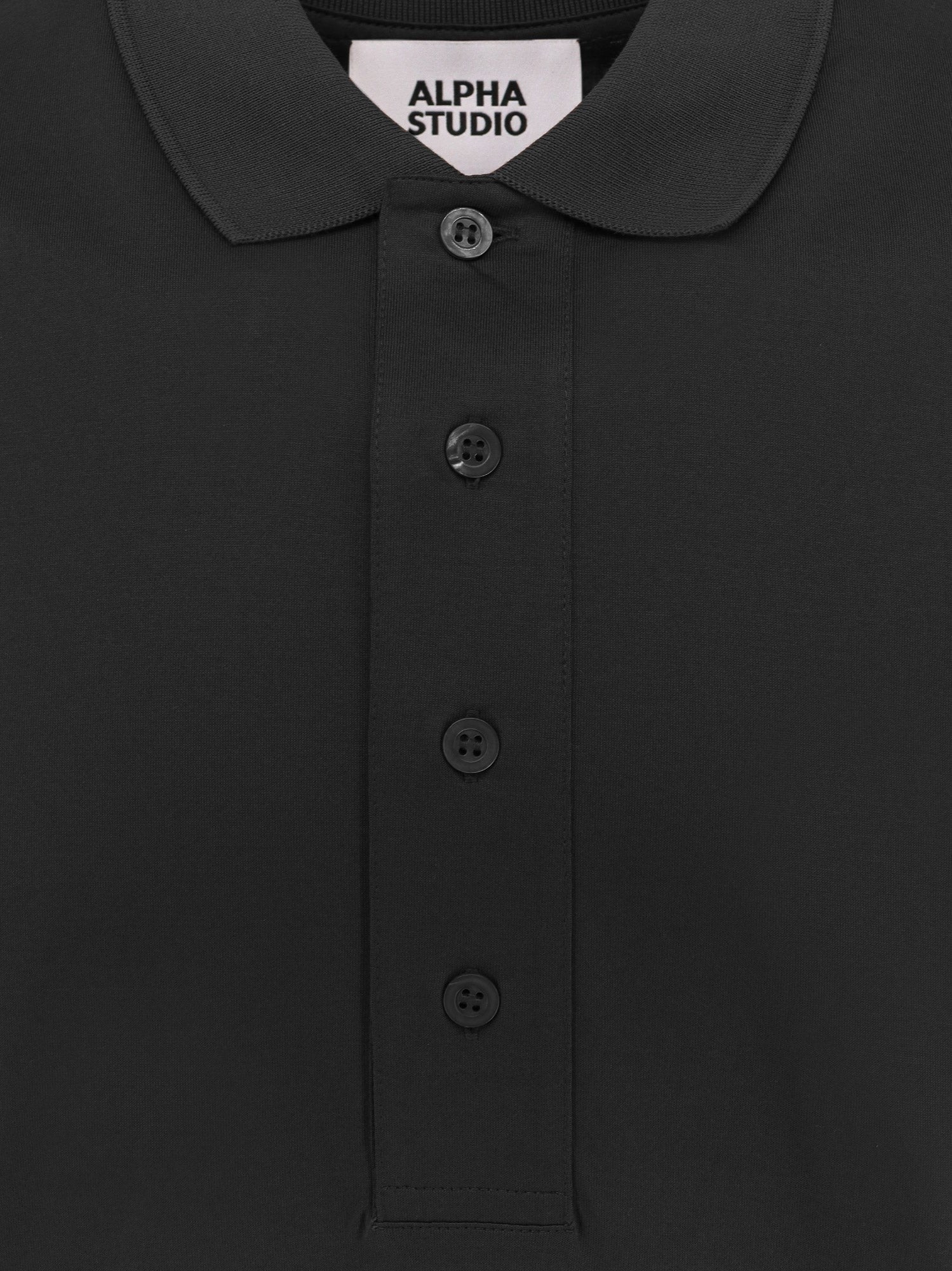 ALPHA-STUDIO Cotton jersey polo shirt