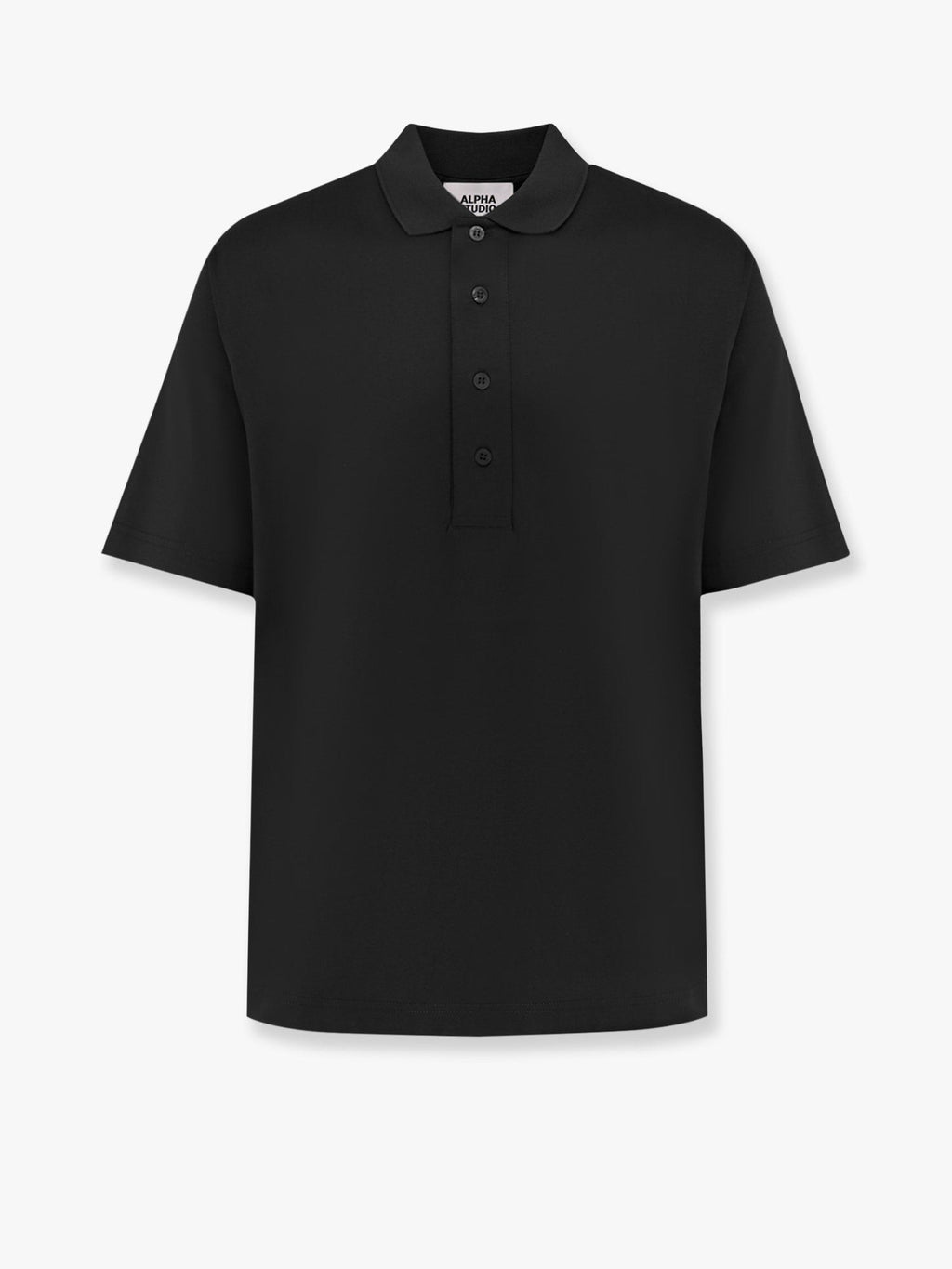 ALPHA-STUDIO Cotton jersey polo shirt