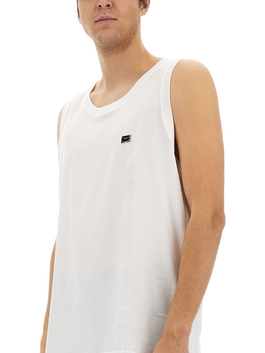 Dolce & Gabbana COTTON "OVER" TANK TOP