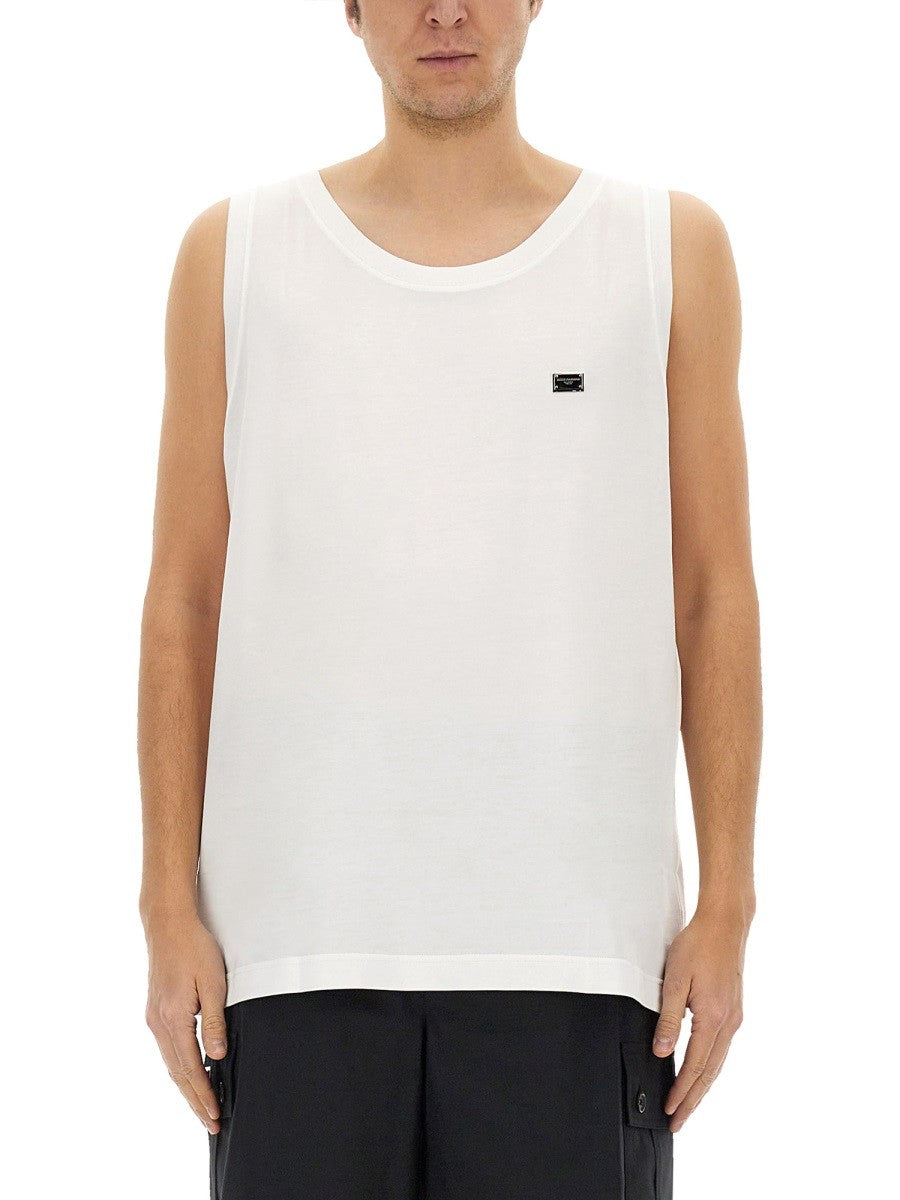 Dolce & Gabbana COTTON "OVER" TANK TOP