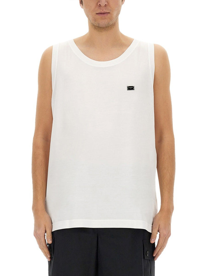 Dolce & Gabbana COTTON "OVER" TANK TOP