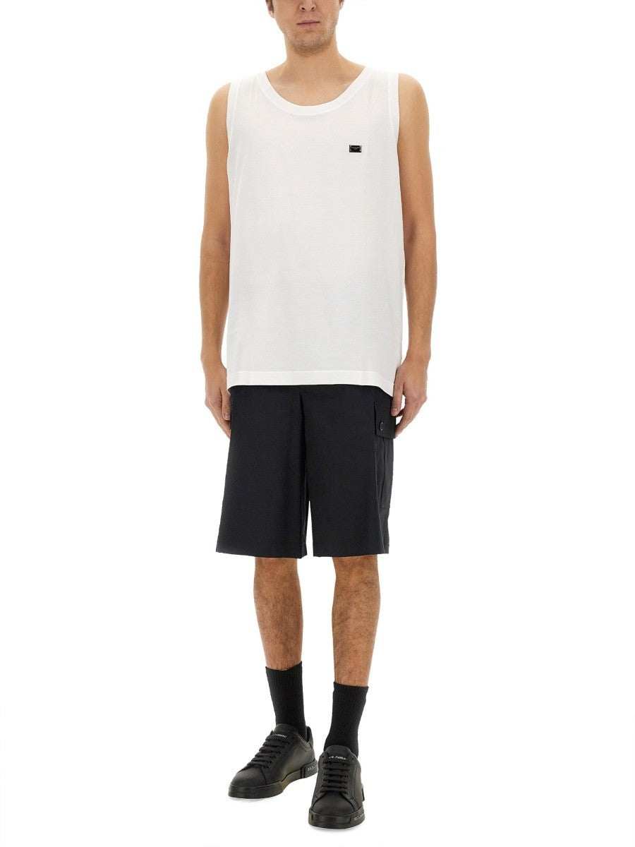Dolce & Gabbana COTTON "OVER" TANK TOP