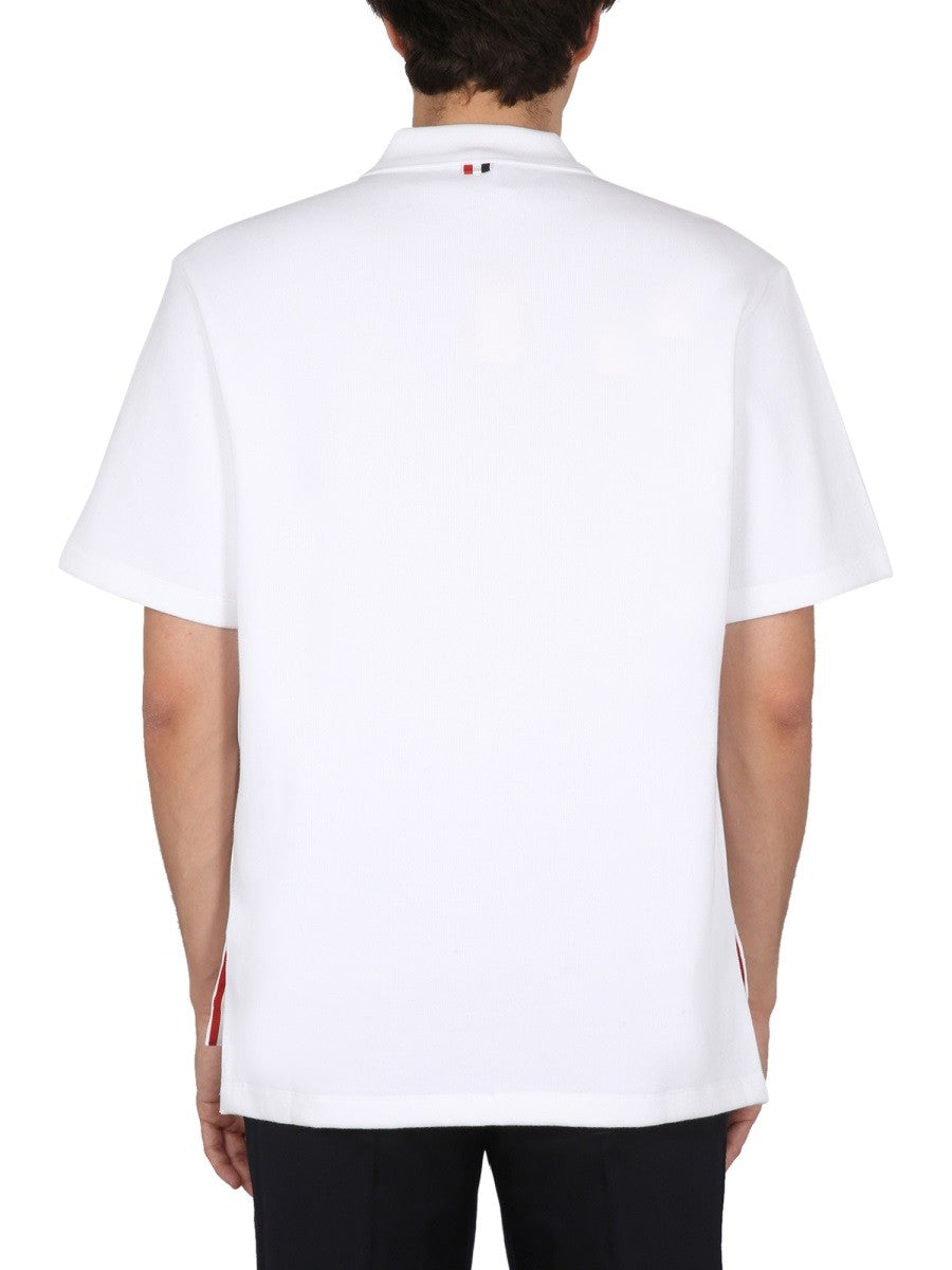 THOM BROWNE COTTON POLO