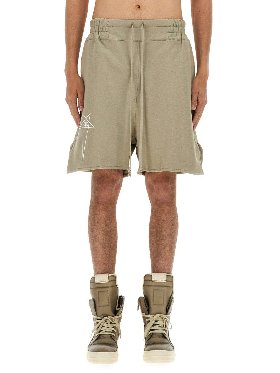 CHAMPION X RICK OWENS COTTON SHORTS