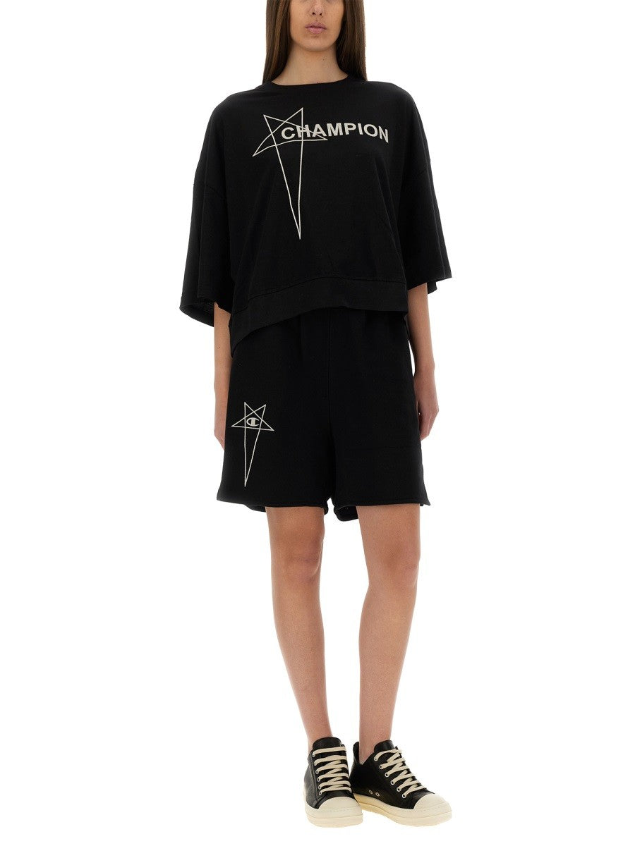 CHAMPION X RICK OWENS COTTON SHORTS