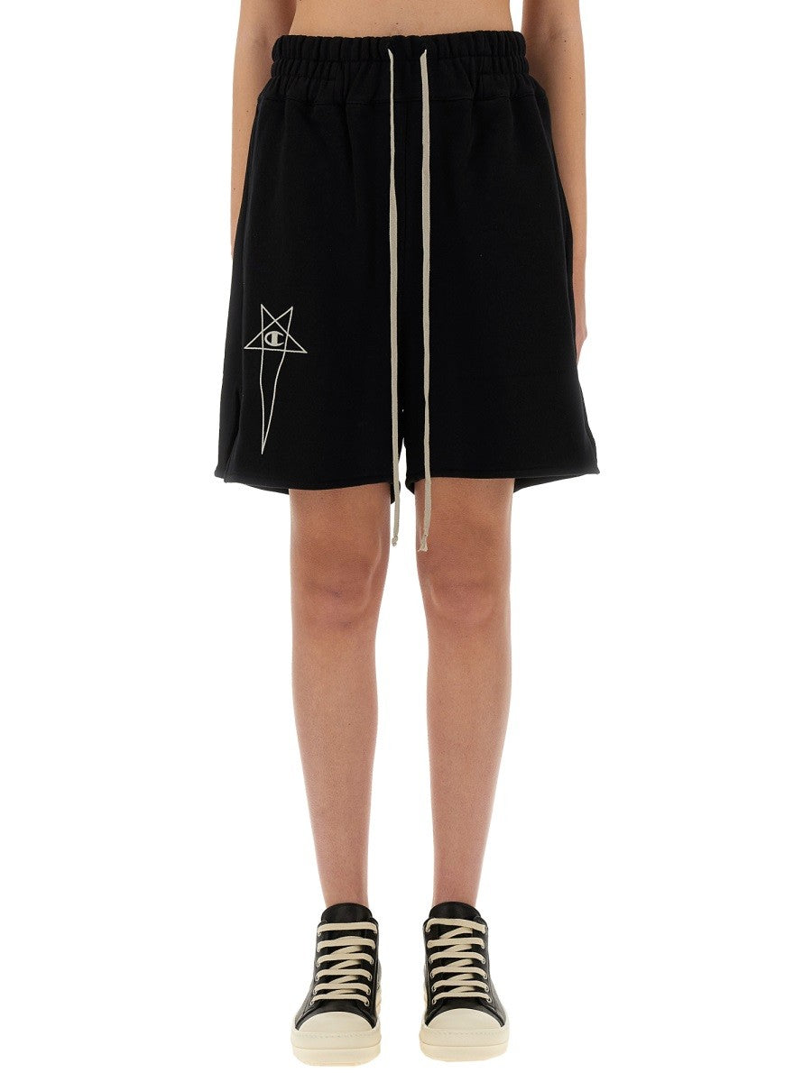 CHAMPION X RICK OWENS COTTON SHORTS