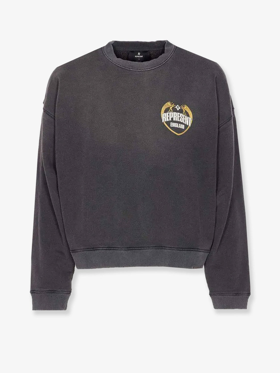 Represent Cotton sweatshirt with distressed effect