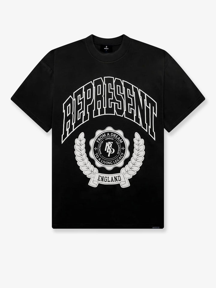 Represent Legacy Crest cotton T-shirt with distressed effect