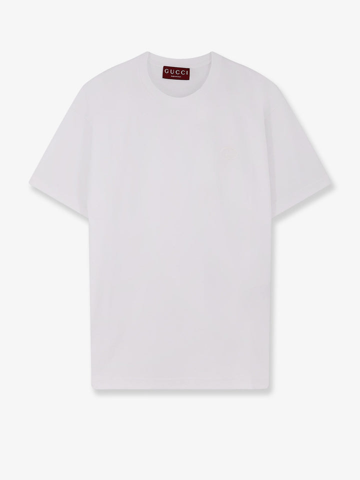 Gucci Cotton T-shirt with embroidered GG Incrocio logo