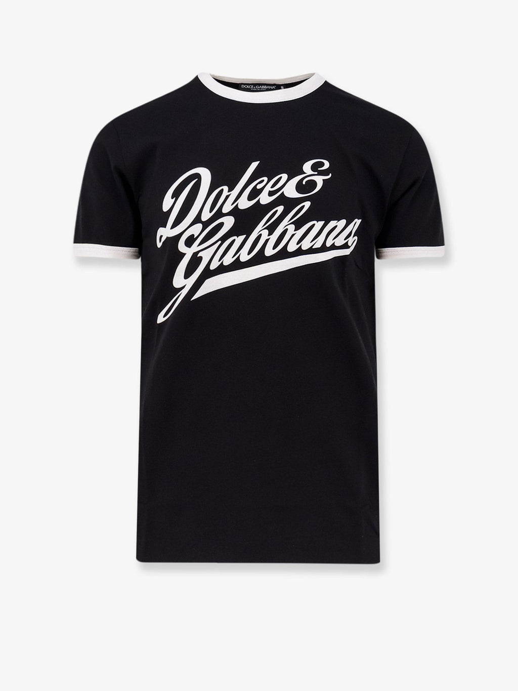 Dolce & Gabbana Cotton t-shirt with flocked logo print