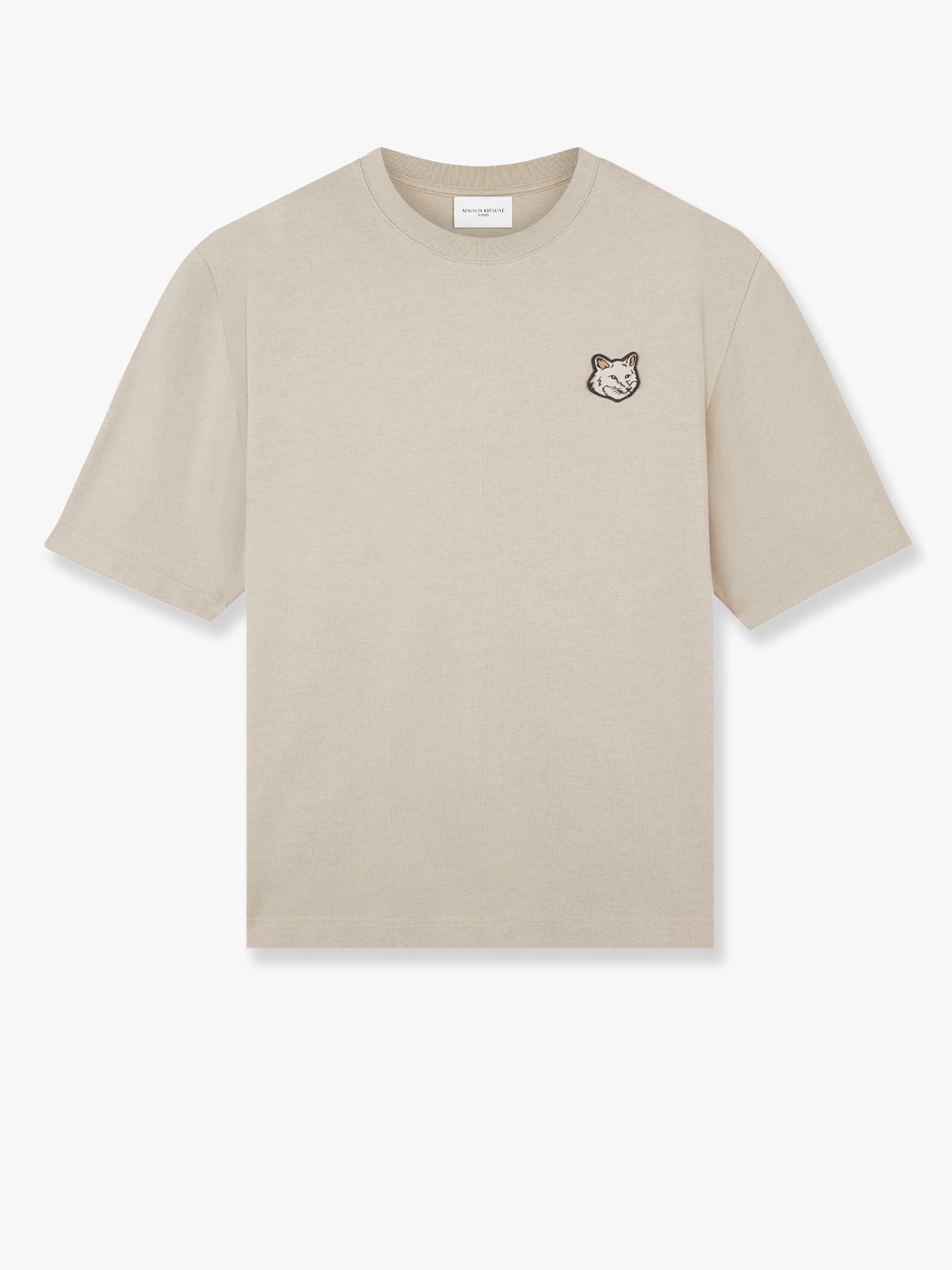 Maison Kitsune Cotton T-shirt with iconic logo patch