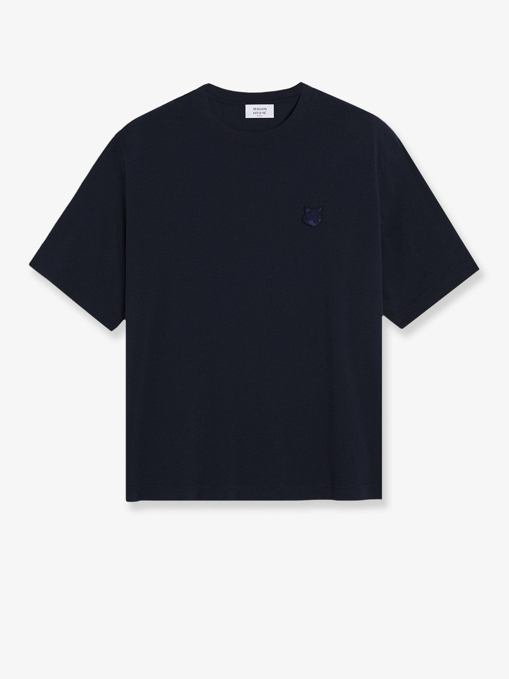 Maison Kitsune Cotton T-shirt with iconic logo patch